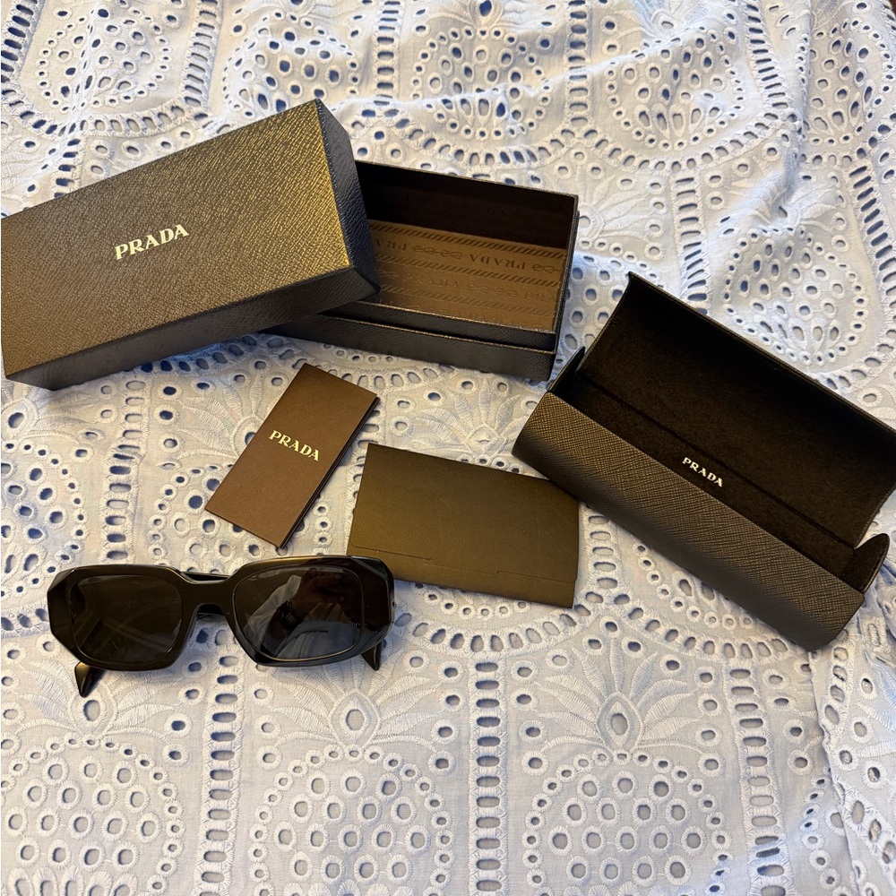 Prada Sleek Black Sunglasses - Picture 10 of 10